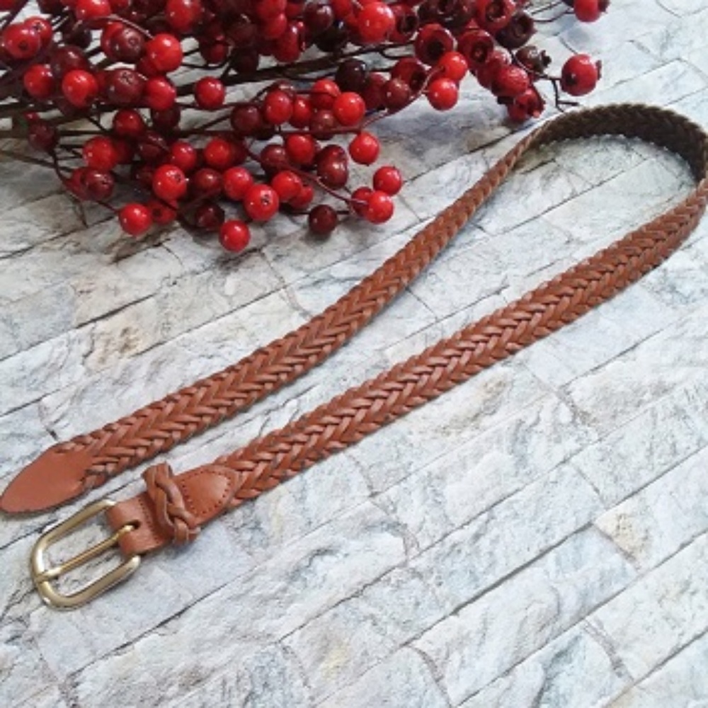Genuine Braided Leather Belt